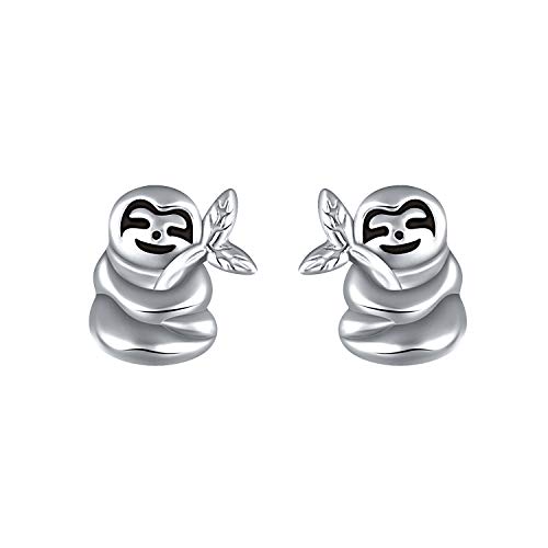 Product Cover Grecia Sloth Earrings for Women Girls Sterling Silver Stud Earring Set Cute Animal Jewelry Gift for Her