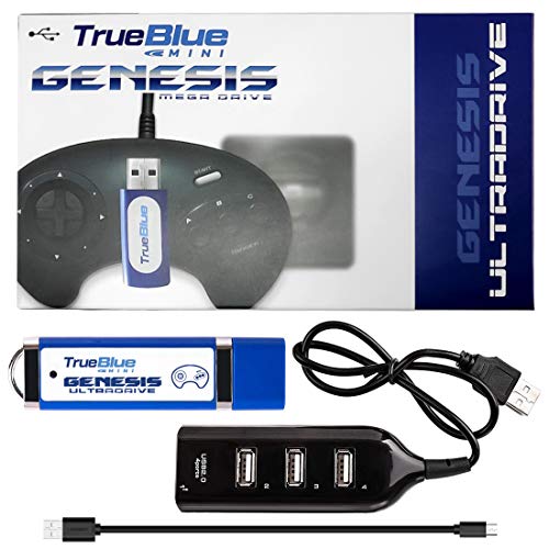 Product Cover PeleusTech True Blue Mini Ultradrive Pack for Genesis / MegaDrive Mini (813 Games)