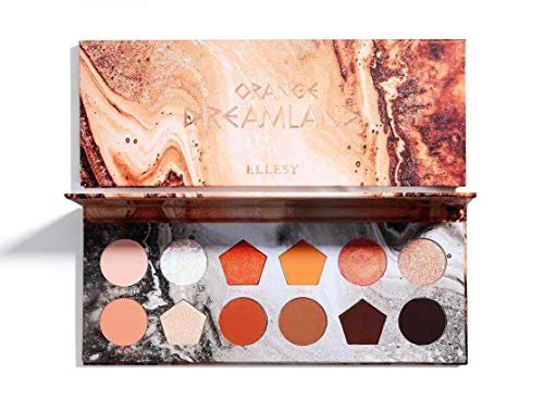Product Cover ELLESY Pigmented Eyeshadow Palette Matte + Shimmer 12 Colors Makeup Natural Bronze Neutral Smokey Blendable Waterproof Eye Shadows Cosmetic - E-1204