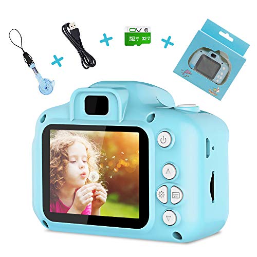 Product Cover YIMODO Children's Camera for 3-12 Year Old, Toddler Digital Camera, Blue, 1080P HD Camera, Included 32GB SD Card, Toy Camera for Boys and Girls