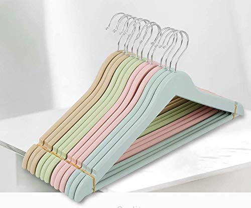 Product Cover Star Work Multi Colors Super Heavy Duty Plastic Hangers Ideal for Everyday Use, Clothing Standard Hangers Pack of (6)