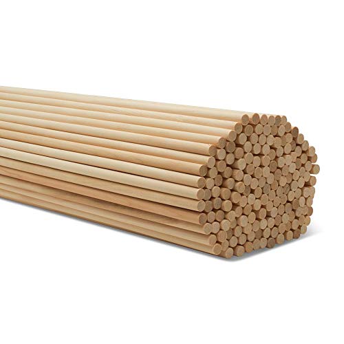 Product Cover Wooden Dowel Rods - 5/16 x 24 Inch Unfinished Hardwood Sticks - for Crafts and DIY'ers - 25 Pieces by Woodpeckers