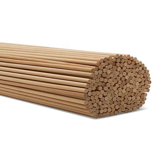 Product Cover Wooden Dowel Rods - 1/4 x 24 Inch Unfinished Hardwood Sticks - for Crafts and DIY'ers - 25 Pieces by Woodpeckers
