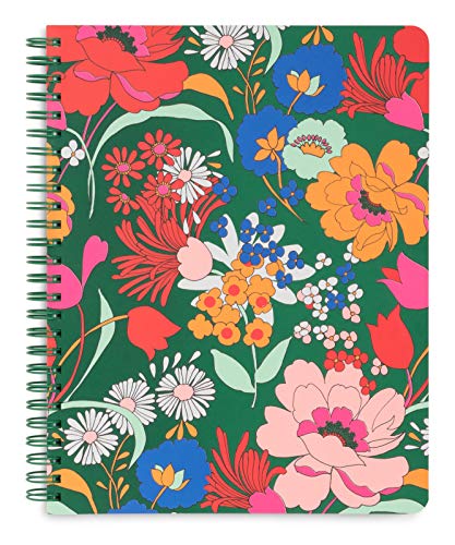 Product Cover Ban.do Green Floral Rough Draft Mini Spiral Notebook, 9