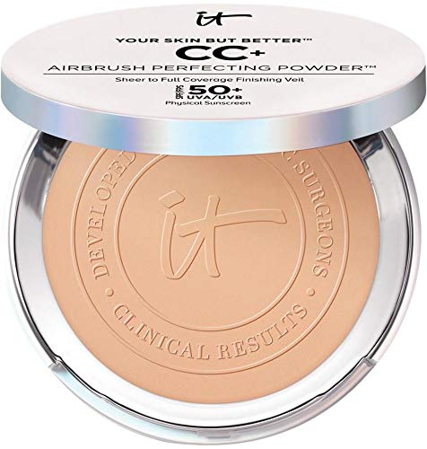 Product Cover iT Cosmetics Your Skin but Better CC+ Airbrush Perfecting Powder in Medium Full Size .33 Ounces
