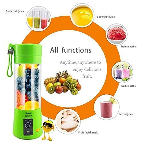 Product Cover EAYIRA Portable Electric USB Juicer Bottle Blender Drink Bottle Cup Juice Maker Machine (Multicolour)