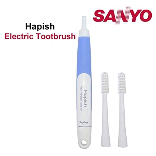 Product Cover Sanyo Happish Electric Floss Action Toothbrush with 2 Brush Heads (10000 Micro Vibration per minute)