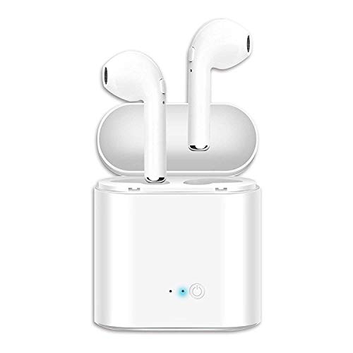 Product Cover Bluetooth Headphones, Wireless Headphones Headsets Stereo in-Ear Earpieces Earphones with Noise Canceling Microphone, with 2 Wireless Built-in Mic Earphone and Charging Case for Most TWS