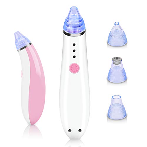 Product Cover Blackhead Remover Vacuum-Goojodoq Electric Facial Pore Cleaner Acne Comedone Extractor Kit with 4 Suction Probes and 3 Adjustable Suction Force for All Skins -USB Rechargeable(Pink)