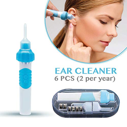 Product Cover Ear Wax Removal Kit, Electric Ear Wax Cleaner, Ear Vacuum Cleaner with LED Light, Soft Silicone Easy Comfortable Cleaning for Adults and Kids