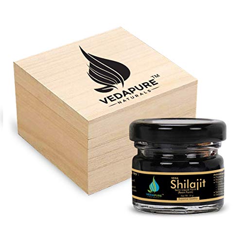 Product Cover VedaPure Naturals Raw Shilajit Resin for Strength, Stamina, Endurance,General weakness And Pure and Most Potent Resin Form - 25 Grams