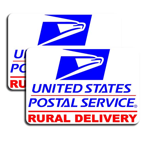 Product Cover U.S. Mail Rural Delivery Magnetic Car, Truck, Vehicle Signage - 18x12 - Vinyl - Printed with UV-Ink, Waterproof - Made in The USA!