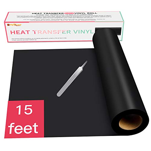 Product Cover HTV Black Heat Transfer Vinyl Rolls - 12