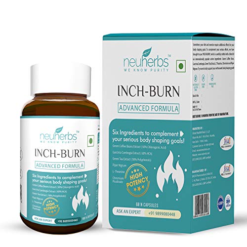Product Cover Neuherbs Inch-Burn For Weight Loss (Fat Burner) - 60 Veg Capsules