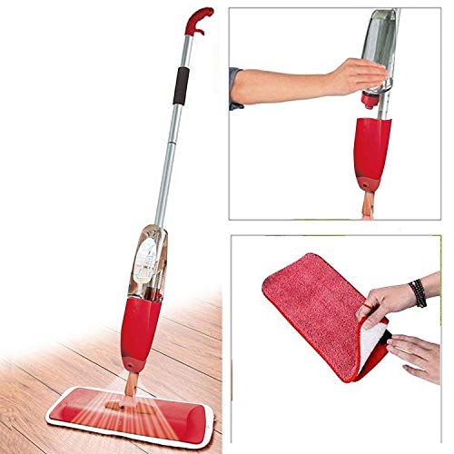 Product Cover Zamkar Trades Floor Cleaning Healthy Spray Mop Floor Cleaner Mop with Removable Washable Cleaning Pad and Integrated Water Spray Mechanism (Random Color)