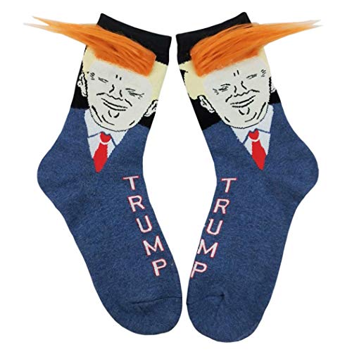 Product Cover Nabsna Unisex President Donald Trump Socks,Cotton Crew Socks Breathable Socks,Gag Gifts Casual Socks