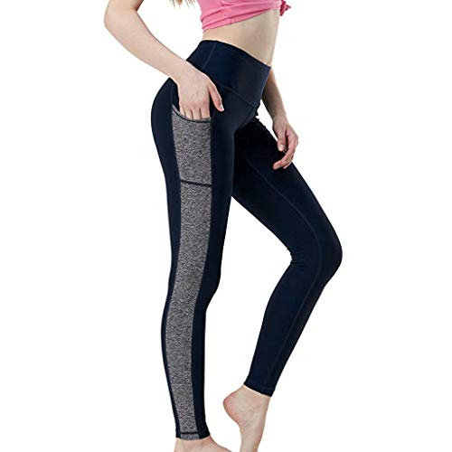 Product Cover MOMKER Women's High Waist Yoga Pants with Pockets Tummy Control Workout Stretchy Skinny