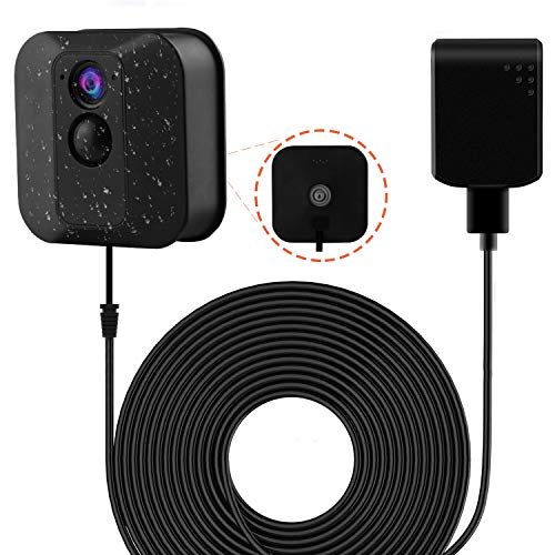 Product Cover Blink XT2 Camera Cable, Power Adapter for Blink XT XT2 Outdoor & Indoor Camera, with 30 ft/9 m Weatherproof Cable Continuously Charging Blink Camera, No More Battery Changes (Black)