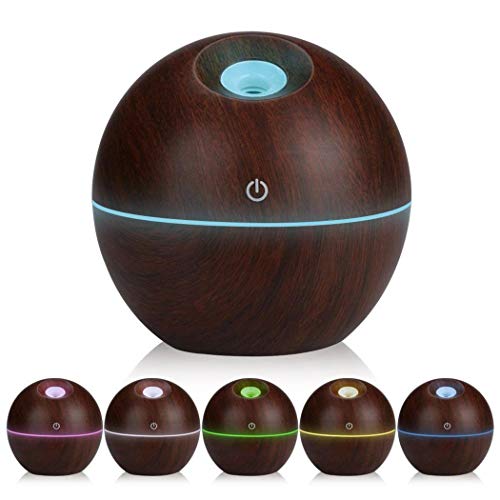 Product Cover Fantastick Wood Grain Humidifier Colorful Night Light Office Home Aroma Essential Oil Diffuser Mist Humidifier Air Purifier