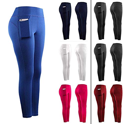 Product Cover iTLOTL Best Yoga Pants for Women Stretch Leggings Fitness Running Gym Sports with Pockets Yoga Pants