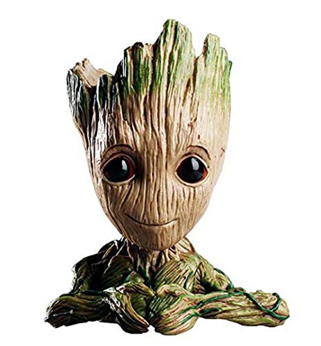 Product Cover Action Figures Guardians of The Galaxy Flowerpot Baby Cute Model Toy Pen Pot Best Gifts