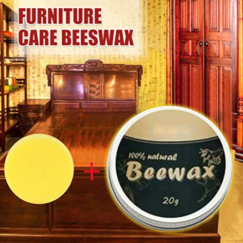 Product Cover Bokeley Natural Wood Seasoning Beeswax Complete Solution Furniture Care Beeswax Home Cleaning Cleaner and Protector Wax (1PC 210g)