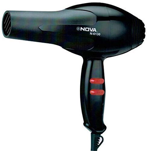 Product Cover BLOOM HOUSETM 1800 Watt Professional Salon Hair Dryer Negative Ionic Blow Dryer, 2 Speed 3 Heat Settings Cool Button with AC Motor, Concentrator Nozzle and Removable Filter, Black