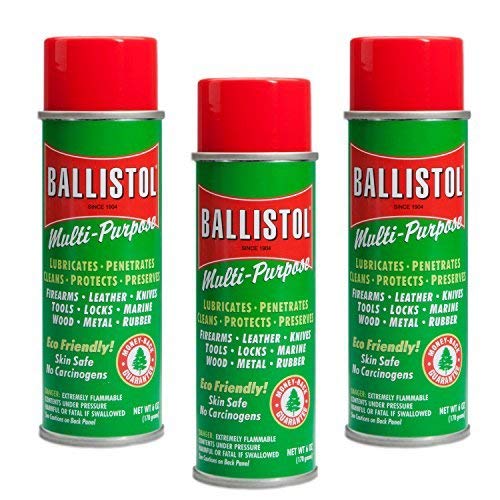 Product Cover Ballistol Multi-Purpose Non-CFC Aerosol Can Lubricant Cleaner Protectant 6 oz can, 3 Pack