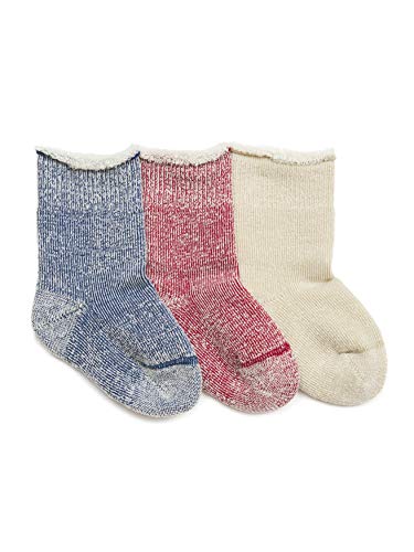 Product Cover PEDDOUX Merino Wool Winter Socks for Toddler Size 3T 4T Girls Boys Kids 3 Pairs Pack/Organic Cotton Blend/Cozy & Sustainably Sourced