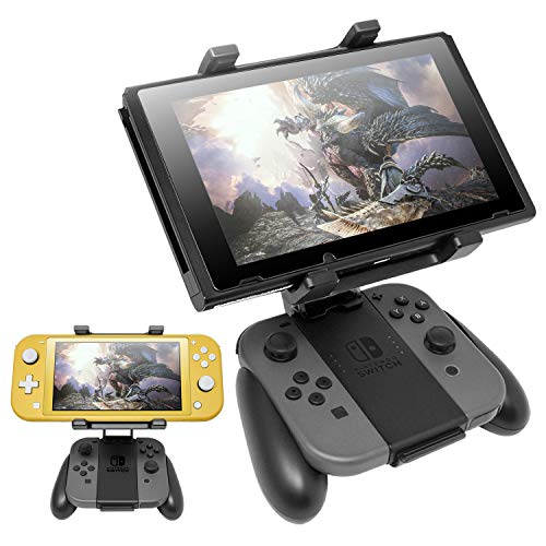 Product Cover Handle Bracket for Nintendo Switch Joy-Con, Adjustable Clip Clamp Mount Holder for Nintendo Switch/Nintendo Switch Lite Console