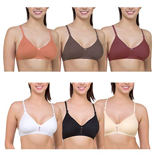 Product Cover SkyBeauty Women's Full Cup Non Padded Seamless Bra (Multicolour) - Pack of 6
