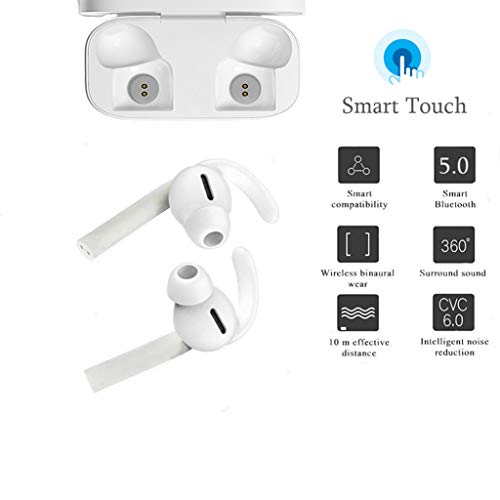 Product Cover Meya Happy i Series 12i BT 5.0 True Twins Touch Activated Wireless Bluetooth Earphones with Mic | BT 5.0 TWS Series Headset Earbuds | Single Cum Dual Pairing | Twin Movie Time Batteries