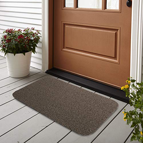 Product Cover Brandvilla PVC Anti Skid Outdoor Door Mat for Home/Kitchen/Bathroom/Bedroom/Office/Main Door Entrance Mats (40x60 cm, Brown) - Pack of 1