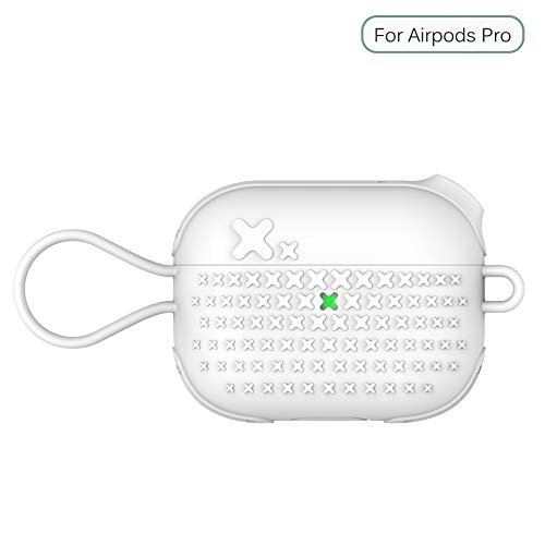 Product Cover AirPods Pro Case Cover Cute Protective Skin Compatible with Apple AirPods Pro Case Hingeless Silicone 3D (White)