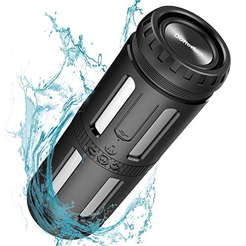 Product Cover Bluetooth Speakers Portable Wireless Speakers with 30H Playtime, Loud Stereo Sound, Rich Bass, AUX Line, Built-in Mic 66 ft Bluetooth Range, IPX7 Waterproof for Bike, Camping, Beach