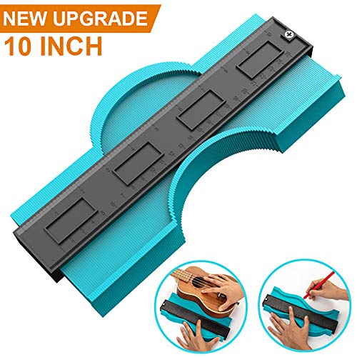 Product Cover TINMARDA Contour Gauge 10 Inch Profile Gauge Measure Ruler Contour Duplicator Tool Precisely Copy Irregular Shapes Outline for Perfect Fit and Easy Cutting, Woodworking, Auto Body, Pipes