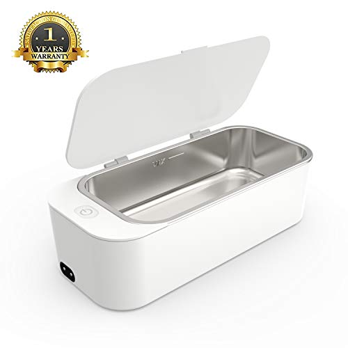 Product Cover Ultrasonic Cleaner Professional Ultrasonic Jewelry Cleaner Portable Rings Eyeglasses Watches Denture Makeup Brush Razors Cleaning Machine for 20W