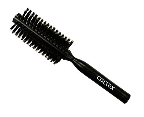 Product Cover Cortex Professional Boar Bristle Brushes For Women and Men - Round Hair Brush Wooden Handle For All Hair Types (Black 2 Inch)