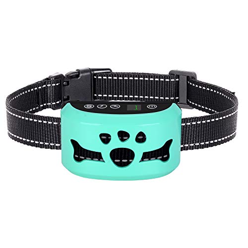 Product Cover Dog Training Collar Rechargeable Anti Barking Device Dog Collar 3 Training Modes/7 Training Levels Best for Small,Medium,Large Dogs No Harmful and No Pain for a Dog, Hypoallergenic
