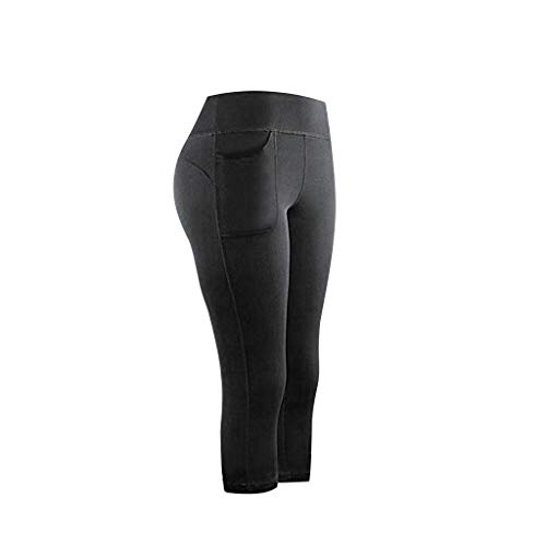 Product Cover Auimank High Waisted Premium Women's Lined Leggings - Regular and Plus Size - 20+ Colors(B-Black,X-Large)