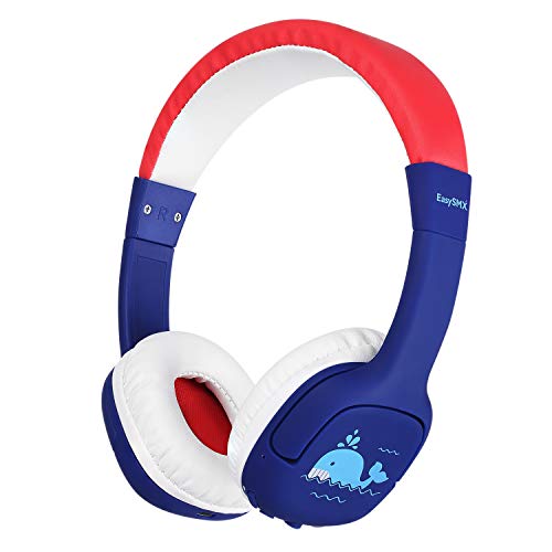 Product Cover EasySM Kids Bluetooth Headphones, Safe Volume Limited 85dB Kids Headphones Wireless, Stereo Sound Wireless Headphones for Boys Girls Children Computer Cell Phones Tablet School Game（Red）