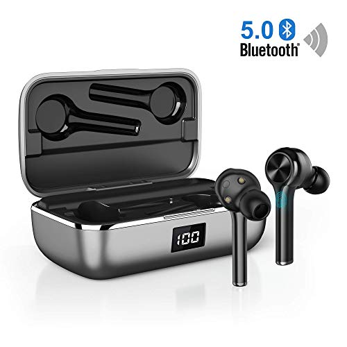 Product Cover Ture Wireless Earbuds Bluetooth 5.0, in-Ear Noise Cancelling Bluetooth Headphones 40H Playtime with Dual-Mic Stereo Headset Touch Control Compatible with Smartphones Tablets (Black)