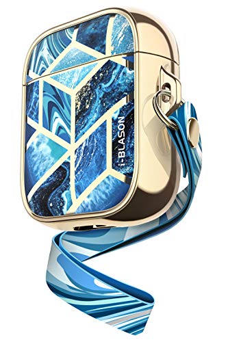 Product Cover i-Blason Cosmo Series Case Designed for AirPods, 360° Protective Stylish Case Compatiable with Apple AirPods 1st/2nd (Ocean)