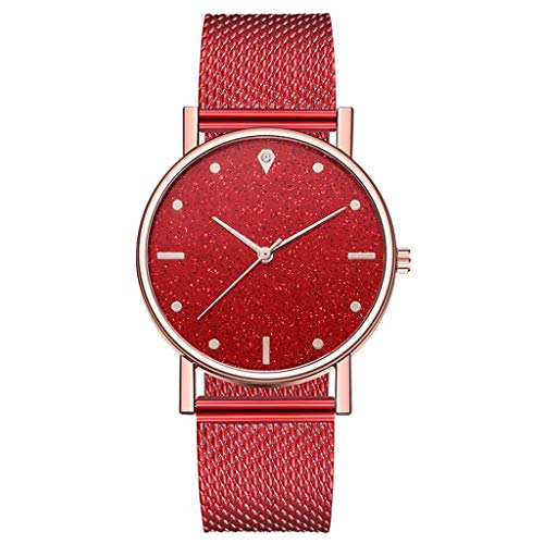 Product Cover Fashion Ladies Watches - Starry Sky Dial - Luxury Diamond Watches - Simple and Elegant with Stainless Steel Mesh Strap (Mesh-D,38 mm)