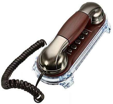 Product Cover AZOD Basic KX-T777 Landline Caller ID and Speaker Phone Ringer LED Indication Corded Landline Telephone for Office and Home Purpose (Brown Color)