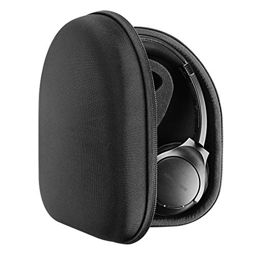 Product Cover Geekria UltraShell Headphone Case for Anker Soundcore Life Q20 Headphones - Replacement Protective Hard Shell Travel Carrying Bag with Room for Accessories (Deep Gray)