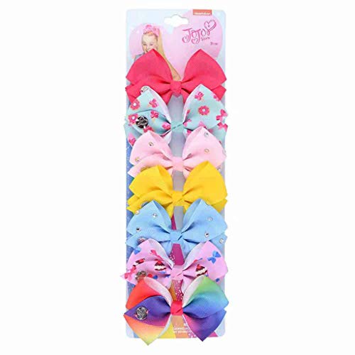 Product Cover BOLUOYI 7 PCS Hair Pins Hair Bows Alligator Clips For Girls Babies Toddlers Teens Gifts Small Butterfly Hair Clips, Assorted Color