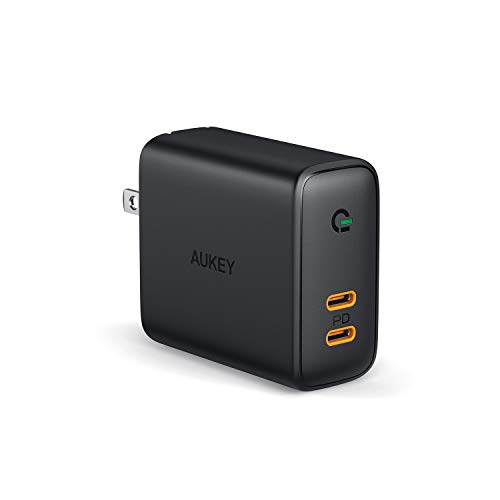 Product Cover USB C Charger AUKEY 36W Fast Charger USB C Wall Charger with Power Delivery 3.0 & Dynamic Detect, PD Charger for iPhone 11 Pro Max, Google Pixel 3 XL, MacBook, iPad Pro, Airpods Pro, and More