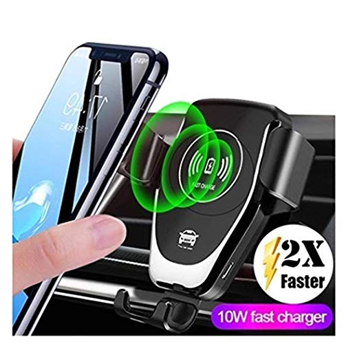 Product Cover Fantastick Fast Wireless Charger Qi Wireless Charging Stand Car Charger Air Vent Car Mount Phone Holder for iPhone X Xs Max 8 8plus Samsung Galaxy S10 S9 S8 S7 Note 9 8 5