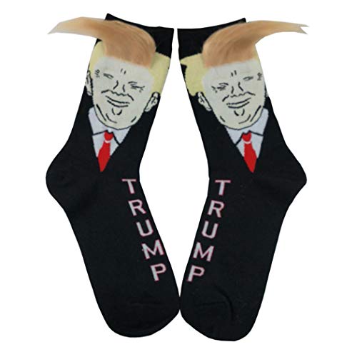 Product Cover Beautysail Casual Socks Fun President Donald Trump Socks Cotton Crew Socks Breathable Socks